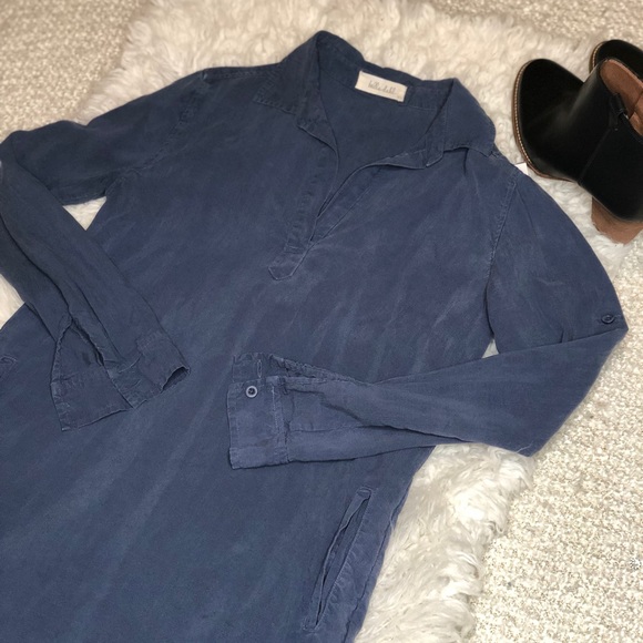 ANTHROPOLOGIE Bella Dahl Jean Chambray Dress - Picture 5 of 8